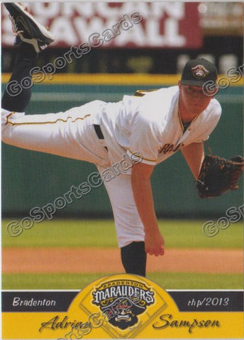 2013 Bradenton Marauders Adrian Sampson
