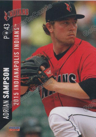 2015 Indianapolis Indians Adrian Sampson
