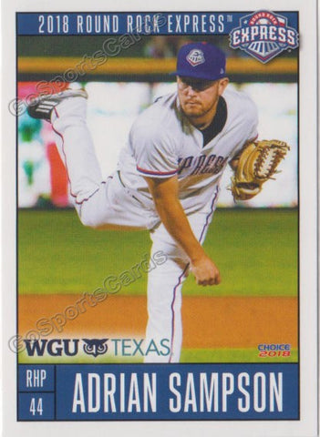 2018 Round Rock Express Adrian Sampson