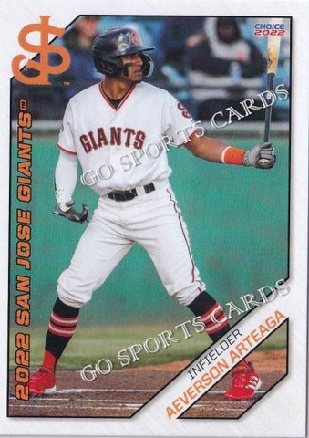 2022 San Jose Giants Aeverson Arteaga