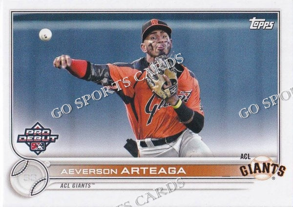 2022 Topps Pro Debut Aeverson Arteaga PD-200