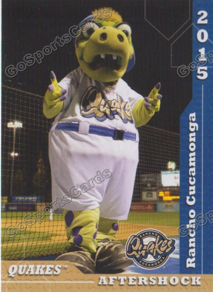 2015 Rancho Cucamonga Quakes Aftershock Mascot