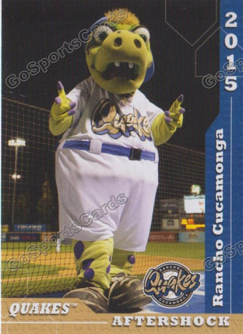 2015 Rancho Cucamonga Quakes Aftershock Mascot
