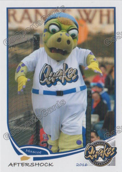 2016 Rancho Cucamonga Quakes Aftershock Mascot