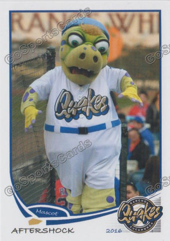 2016 Rancho Cucamonga Quakes Aftershock Mascot
