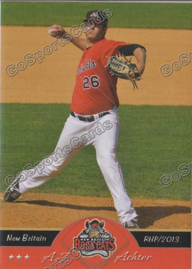 2013 New Britain Rock Cats AJ Achter
