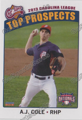 2013 Carolina League Top Prospect AJ Cole