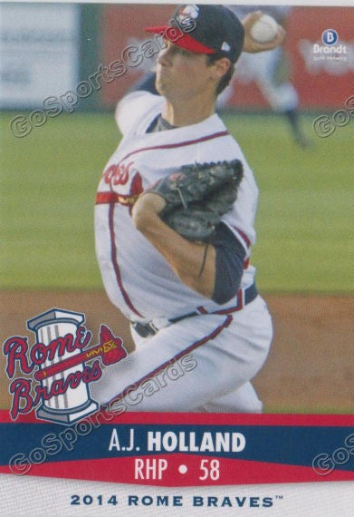 2014 Rome Braves AJ Holland