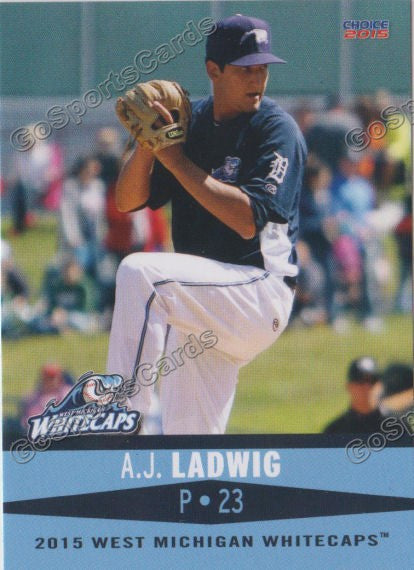 2015 West Michigan Whitecaps Aj Ladwig