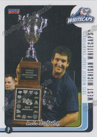 2015 West Michigan WhiteCaps Champions AJ Ladwig
