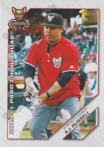 2019 El Paso Chihuahuas AJ Russell