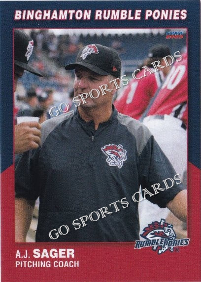 2023 Binghamton Rumble Ponies AJ Sager – Go Sports Cards