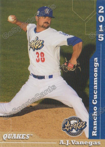 2015 Rancho Cucamonga Quakes AJ Vanegas