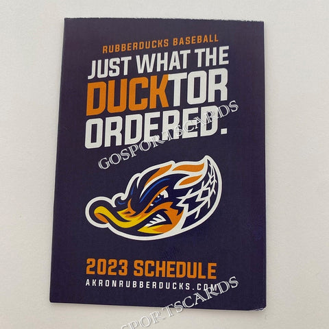 2023 Akron RubberDucks Pocket Schedule