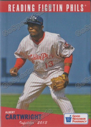 2013 Reading Fightins Phils Updated SGA 2nd Albert Cartwright
