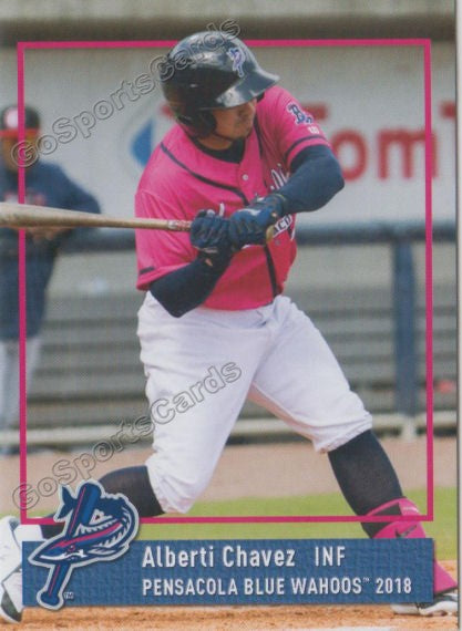 2018 Pensacola Blue Wahoos Alberti Chavez