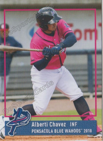 2018 Pensacola Blue Wahoos Alberti Chavez