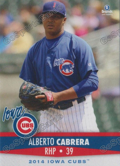 2014 Iowa Cubs Alberto Cabrera