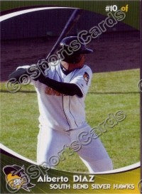 2009 South Bend Silver Hawks Alberto Diaz