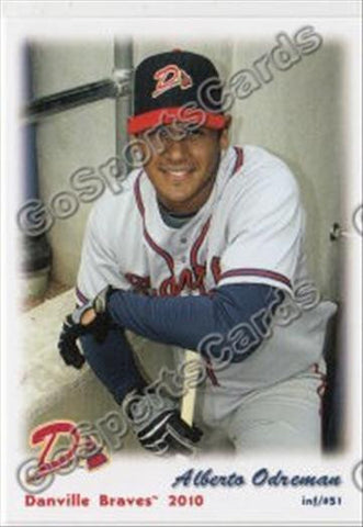 2010 Danville Braves Alberto Odreman