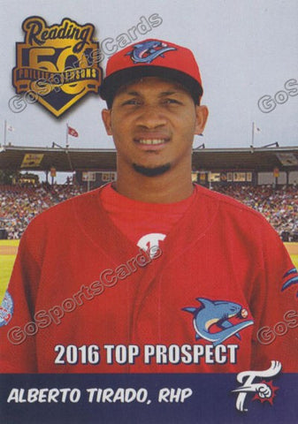 2016 Reading Fightin Phils Top Prospect 25 Alberto Tirado