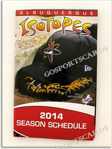 2014 Alburquerque Isotopes Pocket Schedule