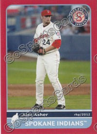 2012 Spokane Indians Alec Asher