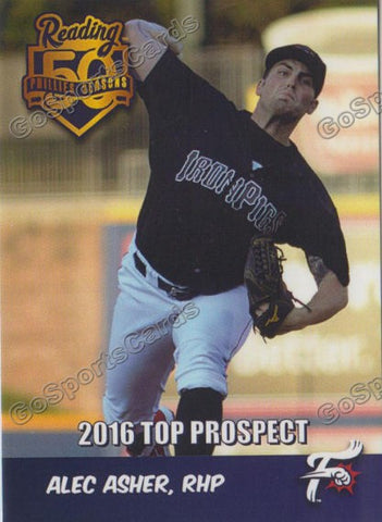 2016 Reading Fightin Phils Top Prospect 25 Alec Asher