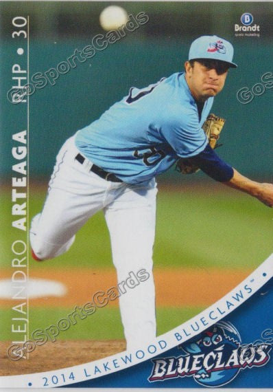 2014 Lakewood BlueClaws Alejandro Arteaga