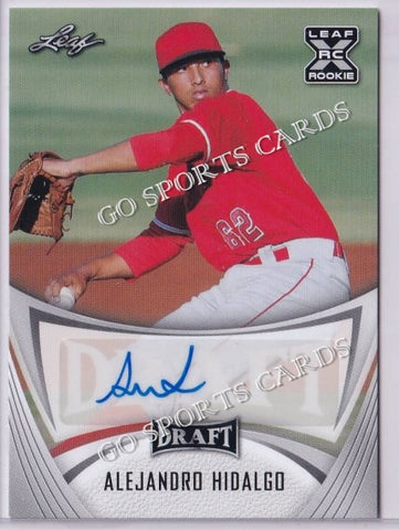 2021 Leaf Draft BA-AH1 Alejandro Hidalgo XRC Autograph