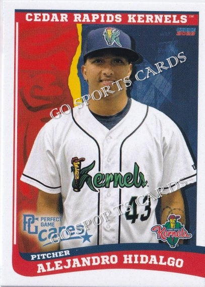 2023 Cedar Rapids Kernels Alejandro Hidalgo – Go Sports Cards