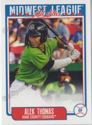 2019 Midwest League All Star Western BT Alek Thomas