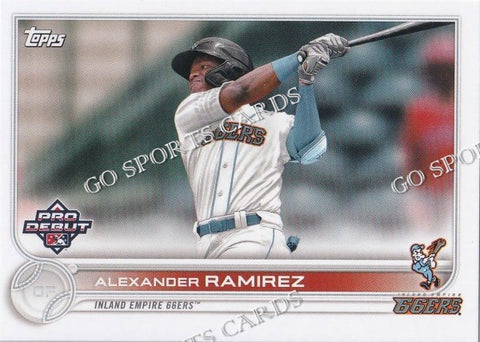 2022 Topps Pro Debut Alexander Ramirez PD-106