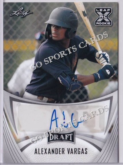 2021 Leaf Draft BA-AV1 Alexander Vargas XRC Autograph