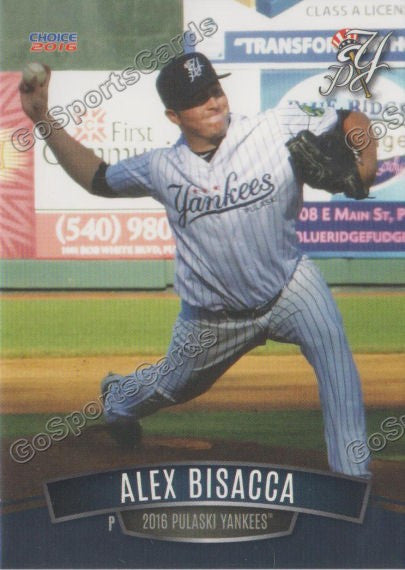 2016 Pulaski Yankees Alex Bisacca