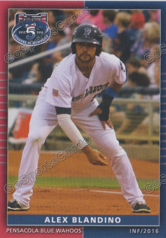 2016 Pensacola Blue Wahoos Alex Blandino