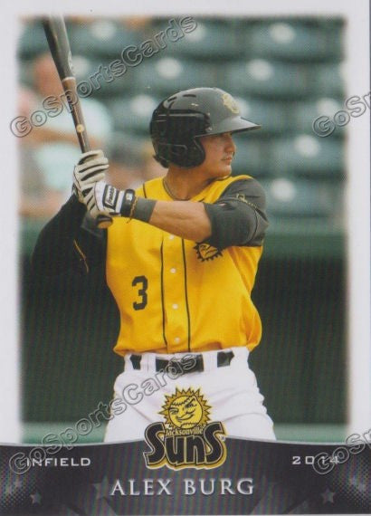 2014 Jacksonville Suns Alex Burg