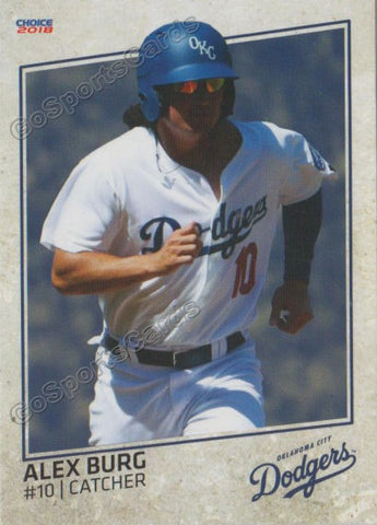 2018 Oklahoma City Dodgers Alex Burg