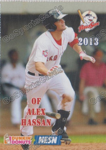 2013 Pawtucket Red Sox SGA Dunkin Donuts Alex Hassan