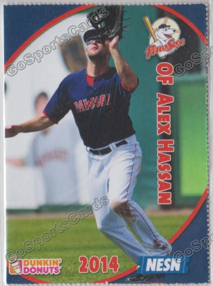 2014 Pawtucket Red Sox SGA Dunkin Donuts Alex Hassan