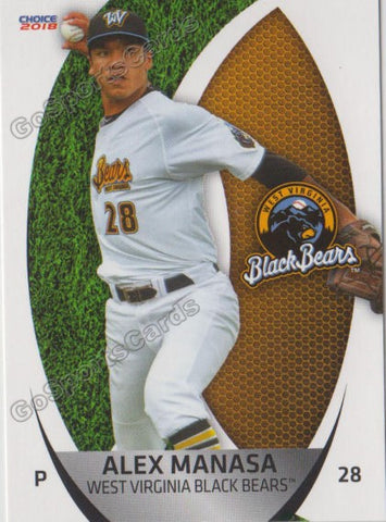 2018 West Virginia Black Bears Alex Manasa