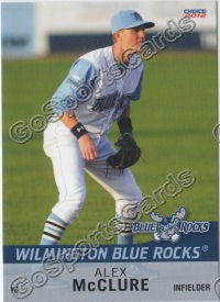 2012 Wilmington Blue Rocks Alex McClure