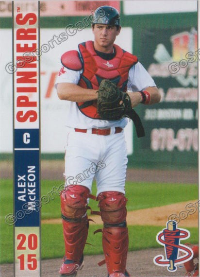 2015 Lowell Spinners Alex McKeon