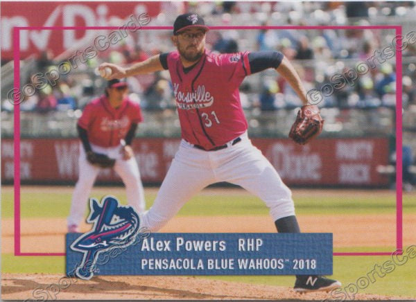 2018 Pensacola Blue Wahoos Alex Powers
