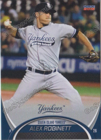 2015 Staten Island Yankees Alex Robinett