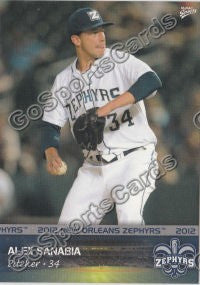 2012 New Orleans Zephyrs Alex Sanabia