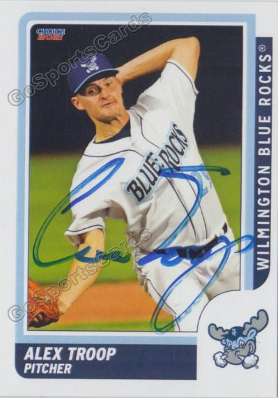 2021 Wilmington Blue Rocks Alex Troop Autograph