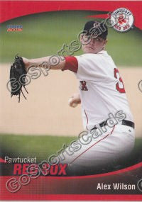 2012 Pawtucket Red Sox Alex Wilson