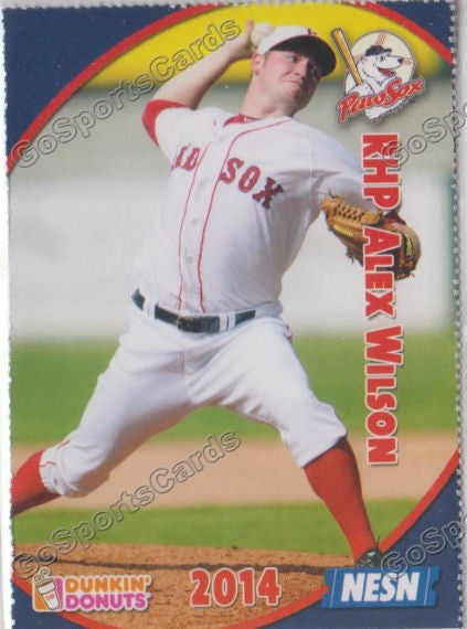 2014 Pawtucket Red Sox SGA Dunkin Donuts Alex Wilson