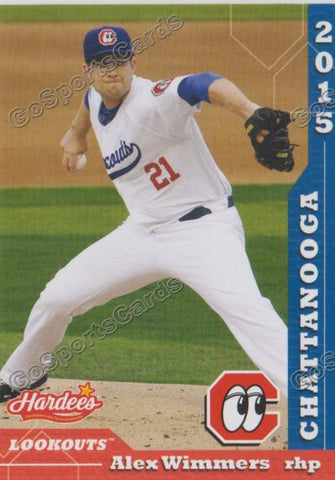 2015 Chattanooga Lookouts Alex Wimmers